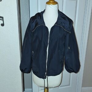 Ann Taylor Navy Bomber Jacket
